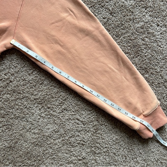 Brooklyn Grace Drop Shoulder "mama" Crewneck Peach Sweater Size Large - Picture 9 of 9